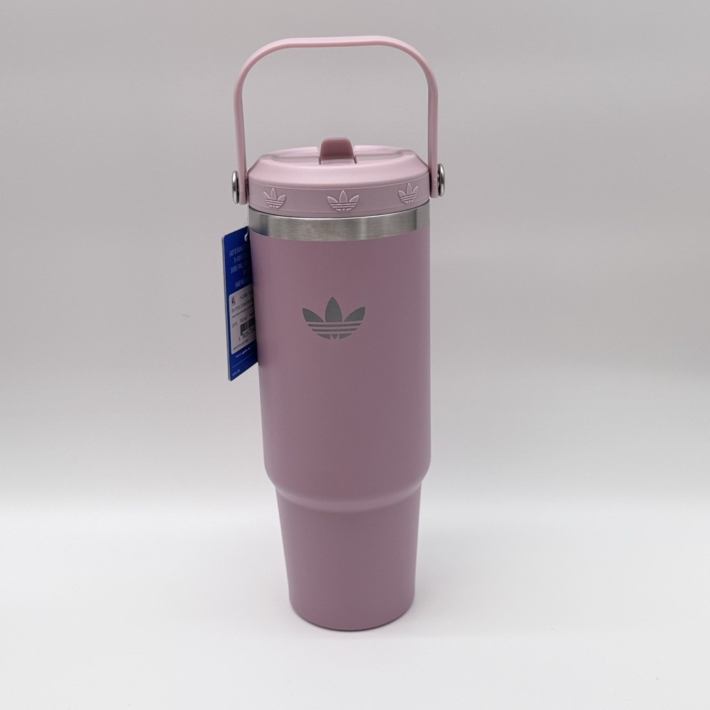 New Adidas OG Steel Straw 900 Metal Bottle, Magic Mauve Purple‎